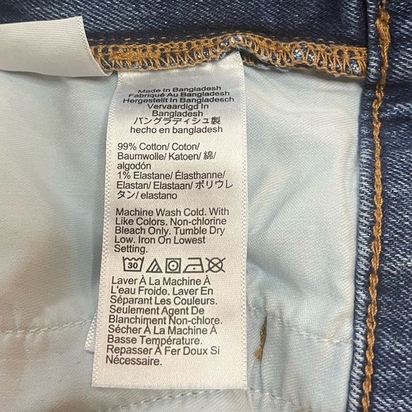 J. Crew Factory Classic Vintage High Rise Straight Leg Blue Denim Jeans Size 28 - Picture 10 of 13